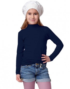 Jadea Girl κοριτσίστικη βαμβακερή μακρυμάνικη μπλούζα με όρθιο λαιμό κωδ.262