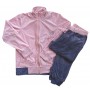 Naj-Oleari βελουτέ φόρμα ροζ ζακέτα-μπλε παντελόνι κωδ.89 - Themooncat.com